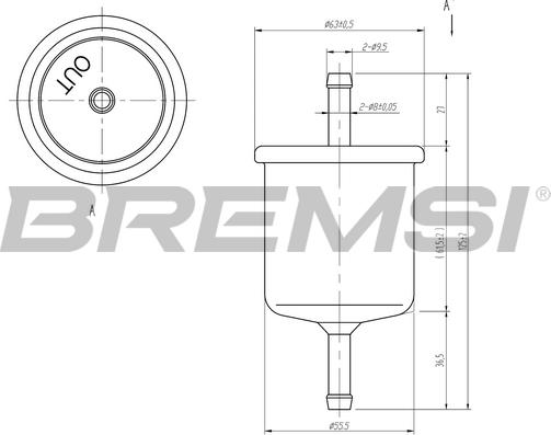 Bremsi FE1514 - Degvielas filtrs ps1.lv