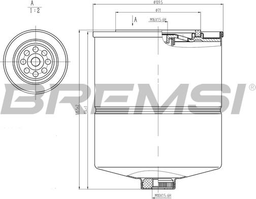 Bremsi FE1870 - Degvielas filtrs ps1.lv