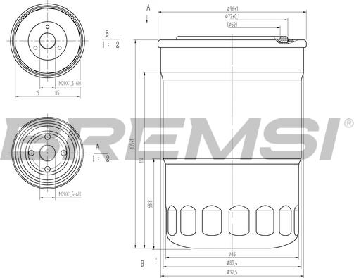 Bremsi FE1315 - Degvielas filtrs ps1.lv