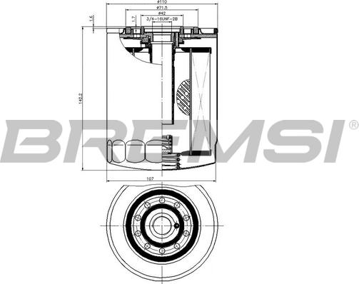 Bremsi FL0029 - Eļļas filtrs ps1.lv