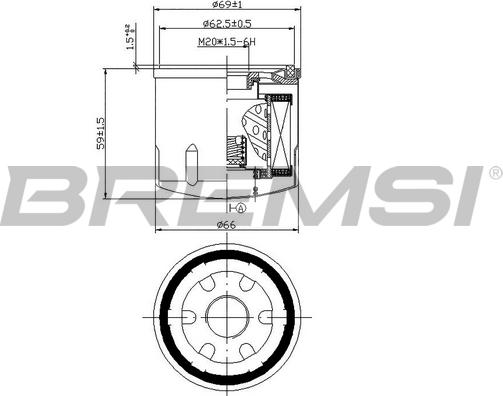 Bremsi FL0028 - Eļļas filtrs ps1.lv