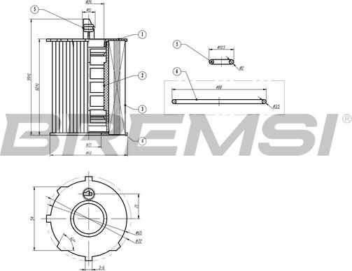 Bremsi FL0022 - Eļļas filtrs ps1.lv