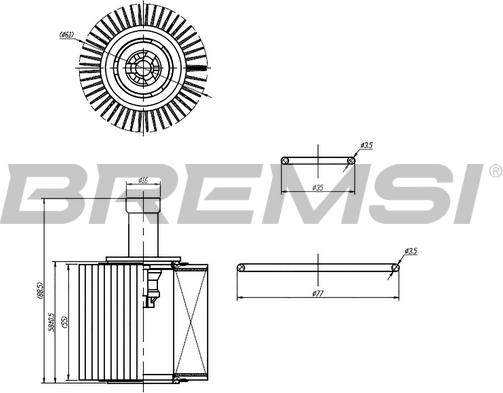 Bremsi FL0252 - Eļļas filtrs ps1.lv