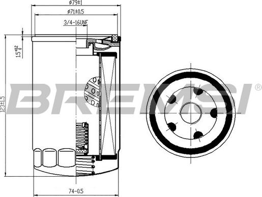 Bremsi FL1306 - Eļļas filtrs ps1.lv