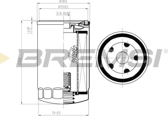 Bremsi FL1439 - Eļļas filtrs ps1.lv