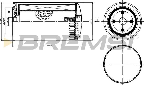 Bremsi FL1429 - Eļļas filtrs ps1.lv