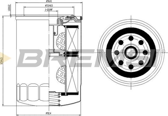 Bremsi FL1420 - Eļļas filtrs ps1.lv