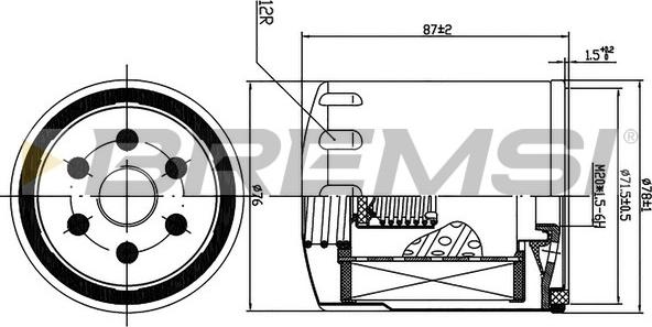 Bremsi FL1302 - Eļļas filtrs ps1.lv