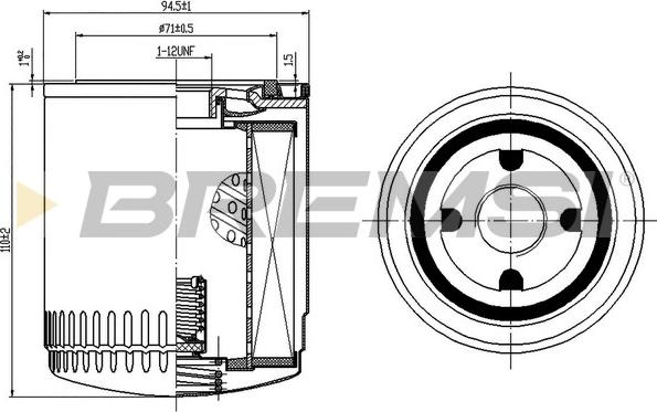 Bremsi FL1775 - Eļļas filtrs ps1.lv