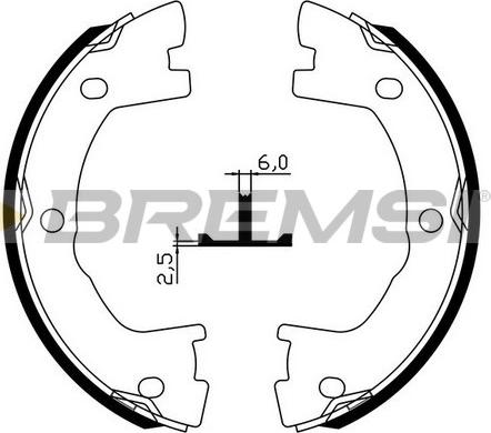 Bremsi GF0147 - Bremžu loku kompl., Stāvbremze ps1.lv