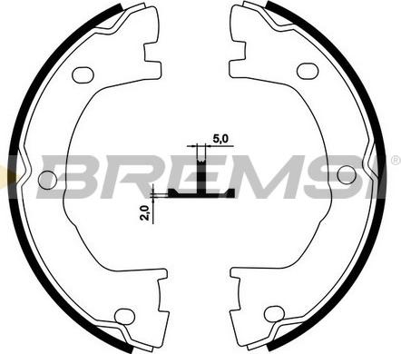 Bremsi GF0183 - Bremžu loku kompl., Stāvbremze ps1.lv