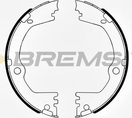 Bremsi GF0808 - Bremžu loku kompl., Stāvbremze ps1.lv