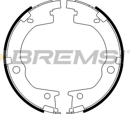 Bremsi GF0803 - Bremžu loku kompl., Stāvbremze ps1.lv