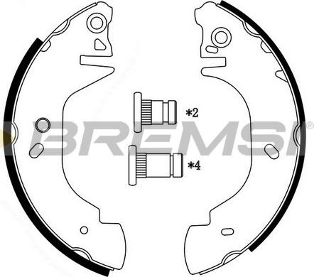 Bremsi GF0232 - Bremžu loku komplekts ps1.lv