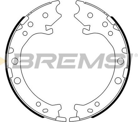 Bremsi GF0715 - Bremžu loku kompl., Stāvbremze ps1.lv