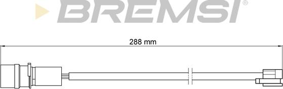 Bremsi WI0969 - Indikators, Bremžu uzliku nodilums ps1.lv