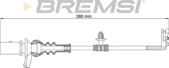 Bremsi WI0911 - Indikators, Bremžu uzliku nodilums ps1.lv