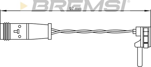 Bremsi WI0590 - Indikators, Bremžu uzliku nodilums ps1.lv