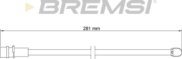 Bremsi WI0539 - Indikators, Bremžu uzliku nodilums ps1.lv