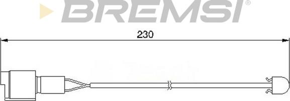 Bremsi WI0526 - Indikators, Bremžu uzliku nodilums ps1.lv
