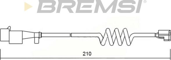 Bremsi WI0601 - Indikators, Bremžu uzliku nodilums ps1.lv