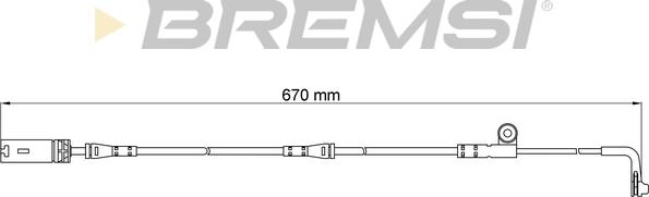 Bremsi WI0602 - Indikators, Bremžu uzliku nodilums ps1.lv