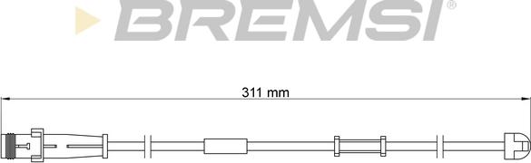 Bremsi WI0619 - Indikators, Bremžu uzliku nodilums ps1.lv