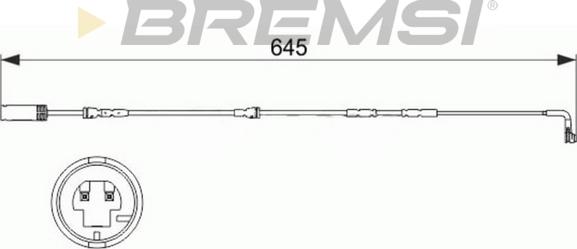 Bremsi WI0681 - Indikators, Bremžu uzliku nodilums ps1.lv