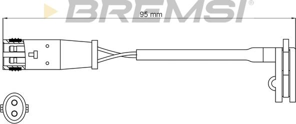 Bremsi WI0625 - Indikators, Bremžu uzliku nodilums ps1.lv