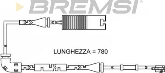 Bremsi WI0623 - Indikators, Bremžu uzliku nodilums ps1.lv