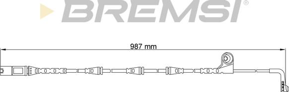 Bremsi WI0670 - Indikators, Bremžu uzliku nodilums ps1.lv