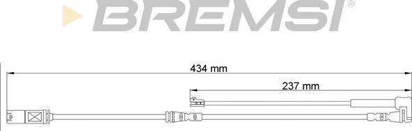 Bremsi WI0801 - Indikators, Bremžu uzliku nodilums ps1.lv