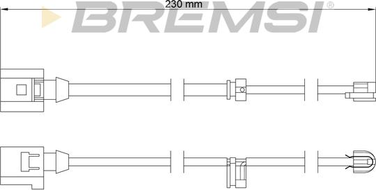 Bremsi WI0709 - Indikators, Bremžu uzliku nodilums ps1.lv