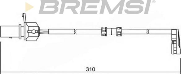 Bremsi WI0727 - Indikators, Bremžu uzliku nodilums ps1.lv