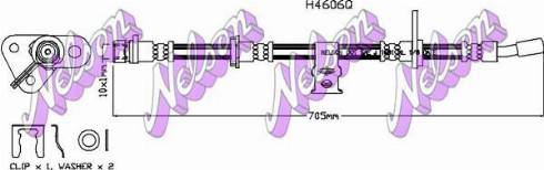 Brovex-Nelson H4606Q - Bremžu šļūtene ps1.lv