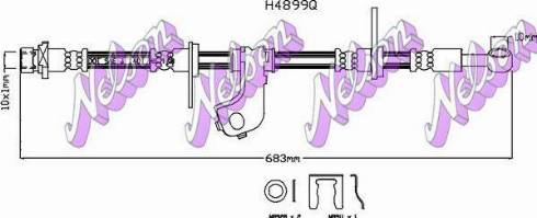 Brovex-Nelson H4899Q - Bremžu šļūtene ps1.lv