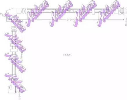 Brovex-Nelson H4399 - Bremžu šļūtene ps1.lv