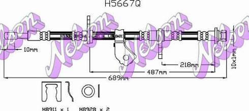 Brovex-Nelson H5667Q - Bremžu šļūtene ps1.lv