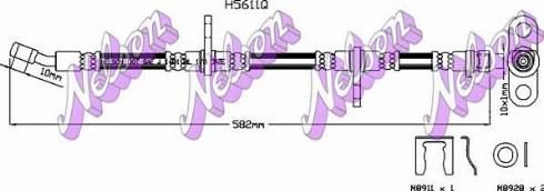 Brovex-Nelson H5611Q - Bremžu šļūtene ps1.lv