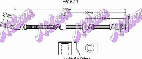 Brovex-Nelson H6167Q - Bremžu šļūtene ps1.lv