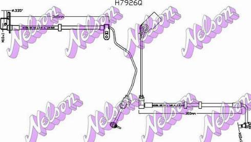 Brovex-Nelson H7926Q - Bremžu šļūtene ps1.lv