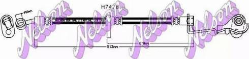 Brovex-Nelson H7478 - Bremžu šļūtene ps1.lv