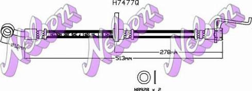 Brovex-Nelson H7477Q - Bremžu šļūtene ps1.lv