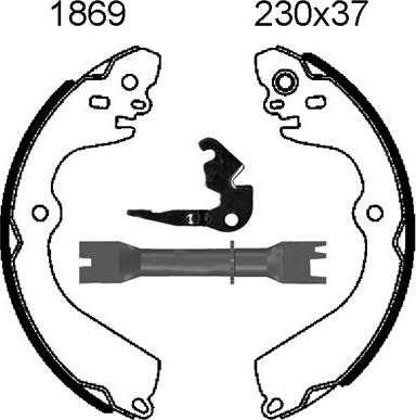 BSF 06606X - Bremžu loku komplekts ps1.lv