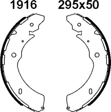 BSF 01916 - Bremžu loku komplekts ps1.lv