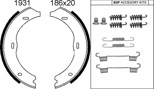 BSF 01931K - Bremžu loku kompl., Stāvbremze ps1.lv