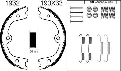 BSF 01932K - Bremžu loku kompl., Stāvbremze ps1.lv