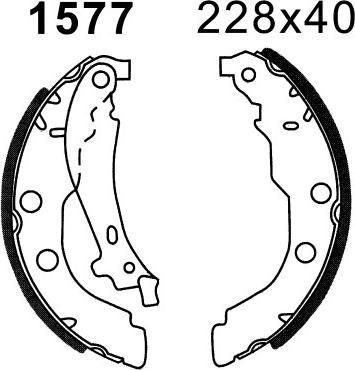 BSF 01577 - Bremžu loku komplekts ps1.lv