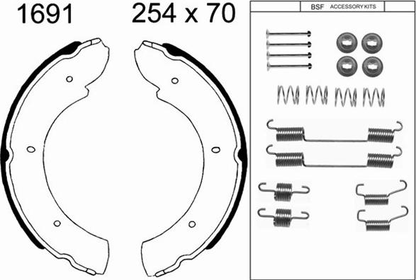 BSF 01691K - Bremžu loku kompl., Stāvbremze ps1.lv