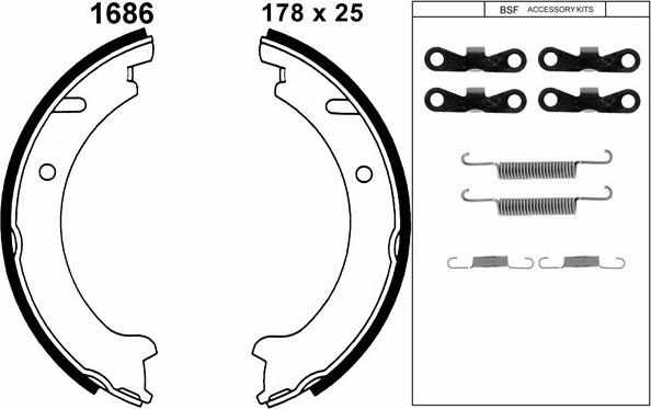 BSF 01686K - Bremžu loku kompl., Stāvbremze ps1.lv